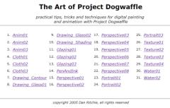 free tutorials, web edition of the art of project DOgwaffle